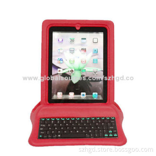 Kids' Friendly Cover Case for iPad, with Bluetooth Keyboard, Fall-resistant and Anti-slip